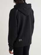 Moncler Genius - 7 Moncler Fragment Logo-Embroidered Cotton-Jersey Hoodie - Black