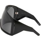 Rick Owens Black Kriester Shiny Sunglasses