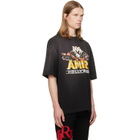 AMIRI Black 'AMIRI Hollywood' Eagle Skate T-shirt