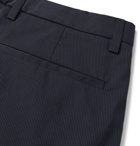 Theory - Zaine Slim-Fit Pinstriped Cotton-Blend Shorts - Blue