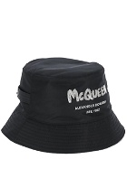 Alexander Mcqueen Graffiti Logo Bucket Hat
