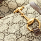 Gucci Men's GG Jacquard Horsebit Mule in Beige