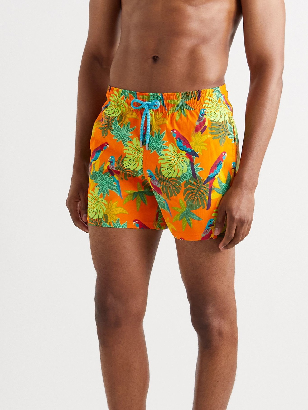 Printed Swim Shorts in Orange - Vilebrequin Kids