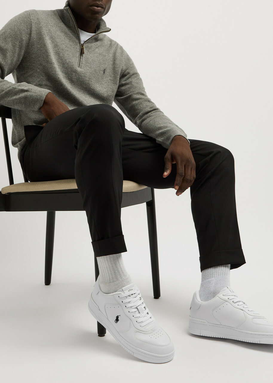 Polo Ralph Lauren Masters Court Panelled Leather Sneakers