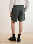 Beams Plus - Straight-Leg Checked Seersucker Shorts - Green