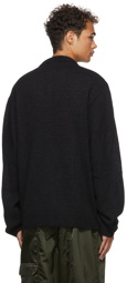 Our Legacy SSENSE Exclusive Black Fuzzy Alpaca Evening Sweater