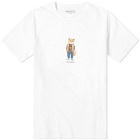 Maison Kitsuné Men's Dressed Fox Regular T-Shirt in White