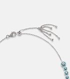 Kamyen Polka Dots 18kt white gold and enamel necklace with diamonds