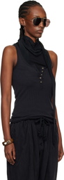 Isabel Marant Black Helma Silk Tank Top