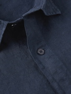 NN07 - Adwin 5706 Linen Shirt - Blue