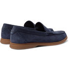 Brunello Cucinelli - Suede Penny Loafers - Blue