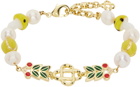 Casablanca Gold Laurel Bracelet