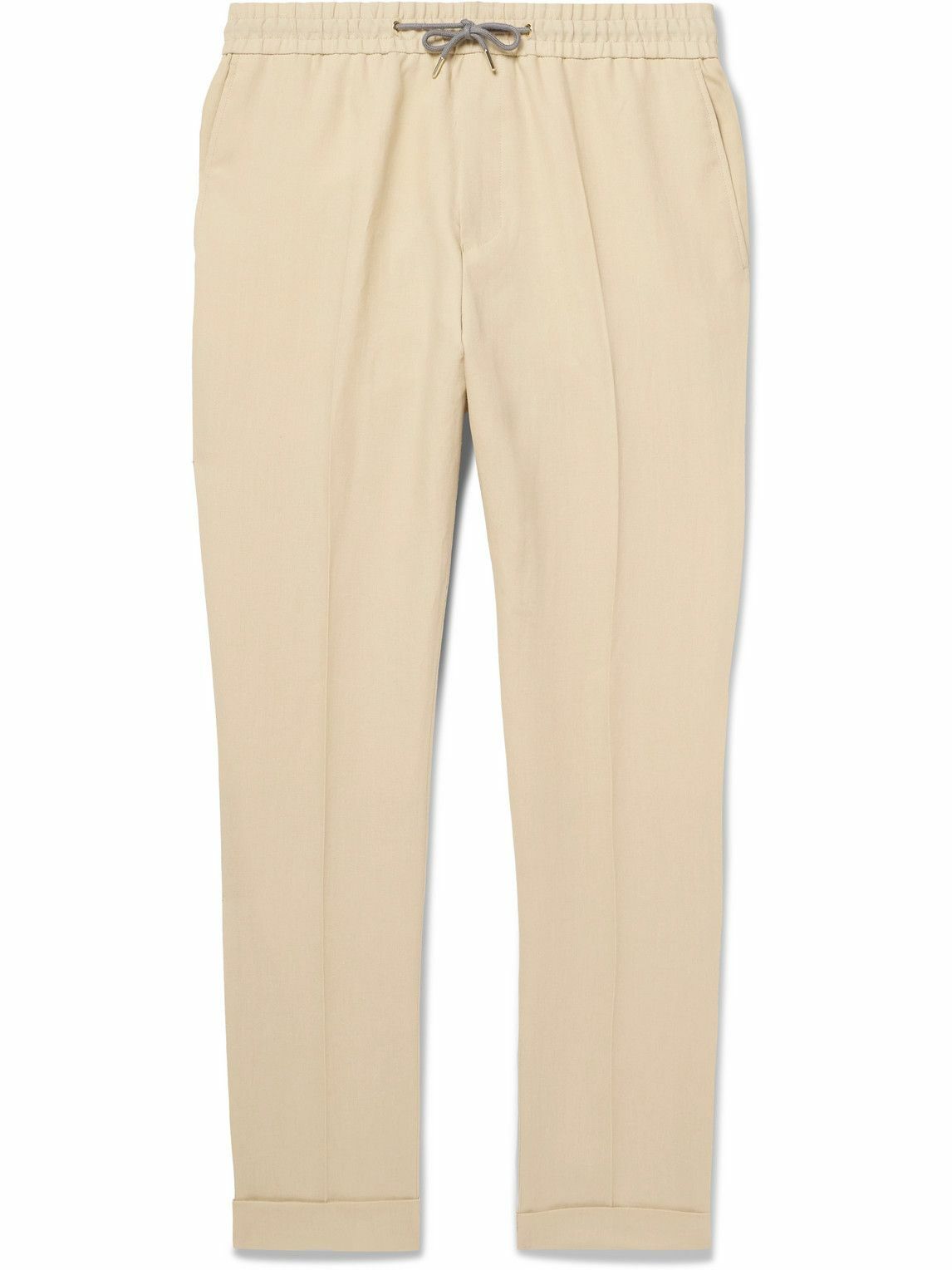 Paul Smith Navy Wool Straight Leg Trousers S
