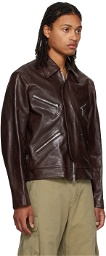 Our Legacy Red Demon Leather Jacket