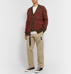 Aries - Paisley Mohair-Blend Jacquard Cardigan - Brown