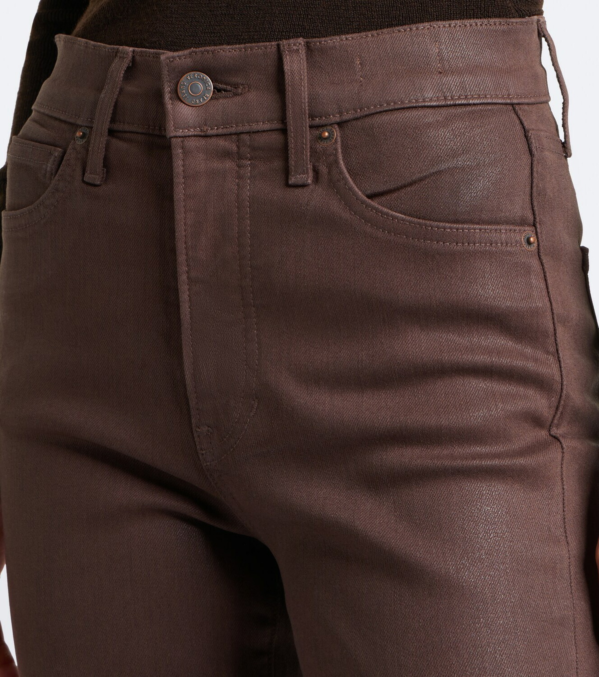 Veronica Beard Beverly coated flared jeans