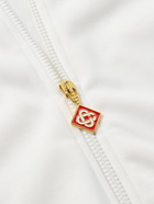 Casablanca - Laurel Logo-Embroidered Jersey Track Jacket - White