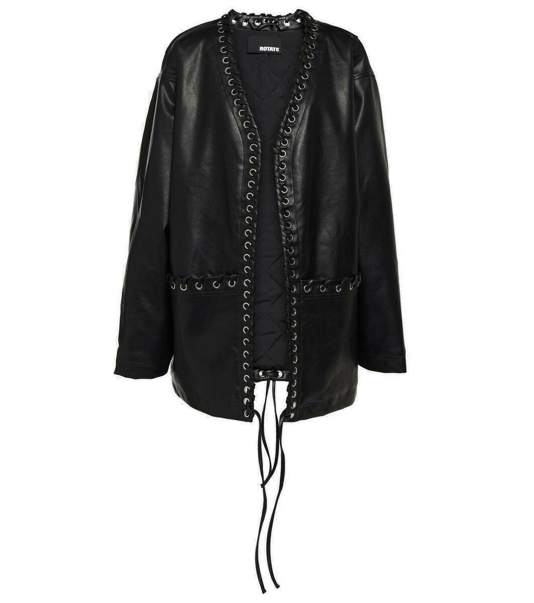 ジャケット ROTATE Birger Christensen Jackets ROTATE BIRGER CHRISTENSEN Braided Cropped Bomber Jacket