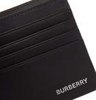 Burberry - Checked Coated-Canvas Billfold Wallet - Black