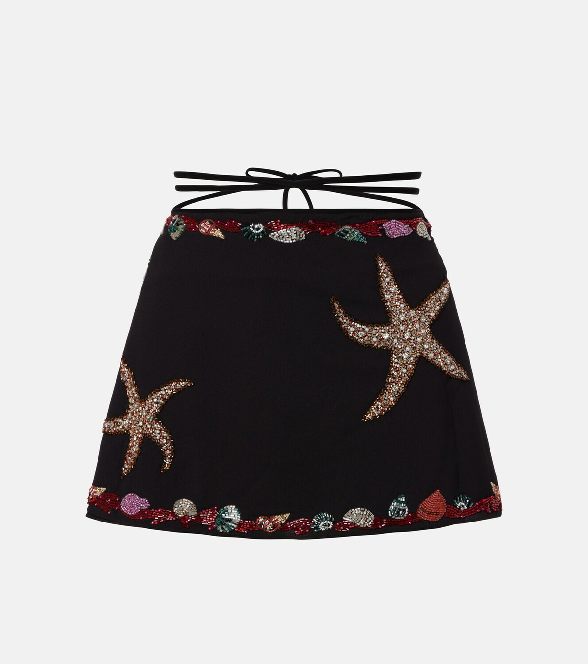 Clio Peppiatt Calypso beaded wrap skirt