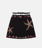 Clio Peppiatt Calypso beaded wrap skirt
