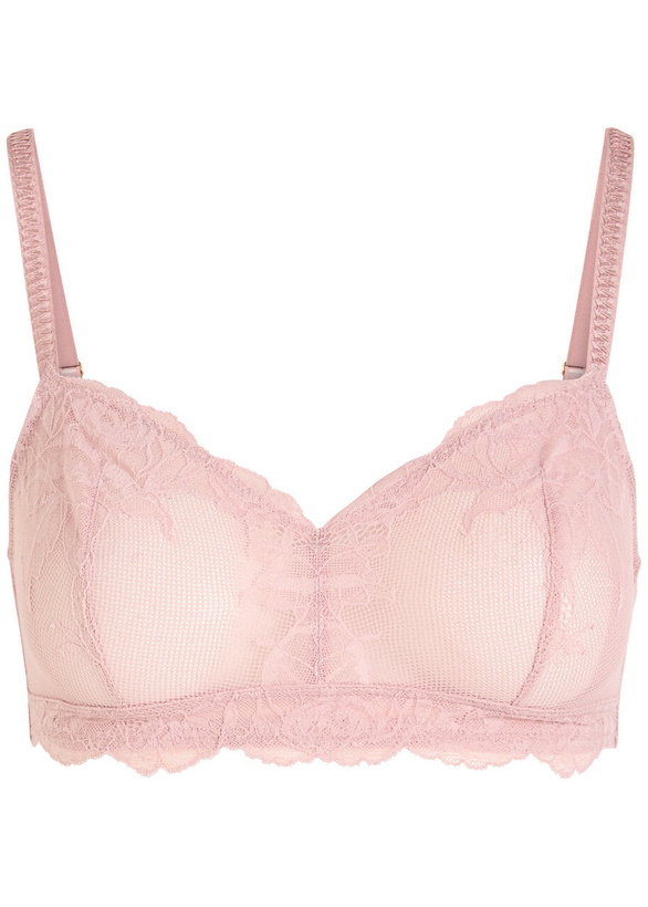 Photo: Wacoal Vivid Attraction Lace Bralette Light Pink