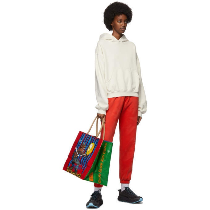 トップス ERL Off-White Logo Hoodie ERL Off-White Logo Hoodie ERL