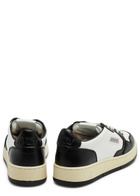 Autry Medalist Leather Sneakers White And Black