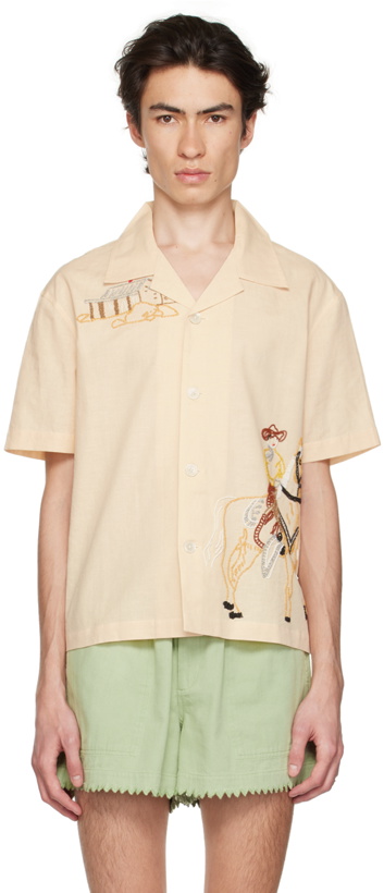 Photo: Bode Off-White Buckaroo Shirt