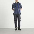 Junya Watanabe MAN Men's Raschel Polo in Navy/Blue/White