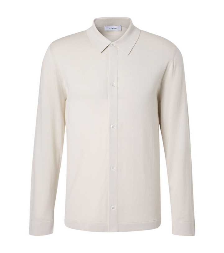 Photo: Lardini Silk polo shirt