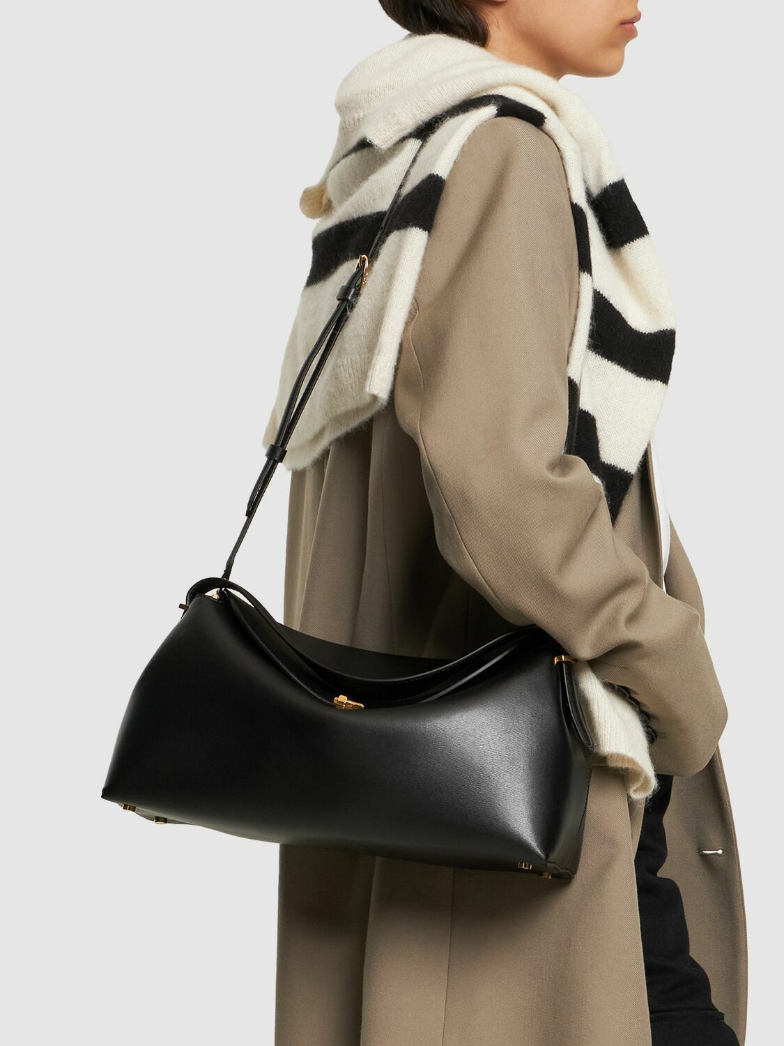 TOTEME T-lock Palmellata Leather Top Handle Bag Toteme