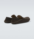 Loewe Rambla suede loafers