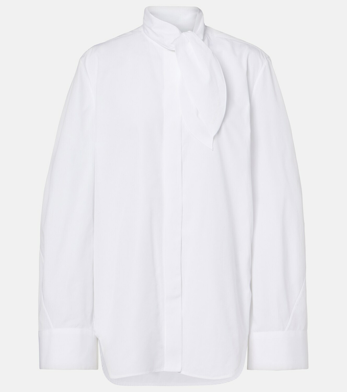 Givenchy Tie-neck cotton shirt