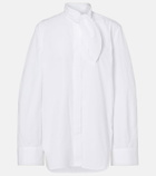 Givenchy Tie-neck cotton shirt