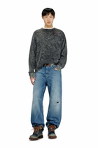 Diesel Long sleeve top with treated effect - T-Shirts - Man -