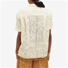 Andersson Bell Women's Flower Jacquard Shirt in Ecru