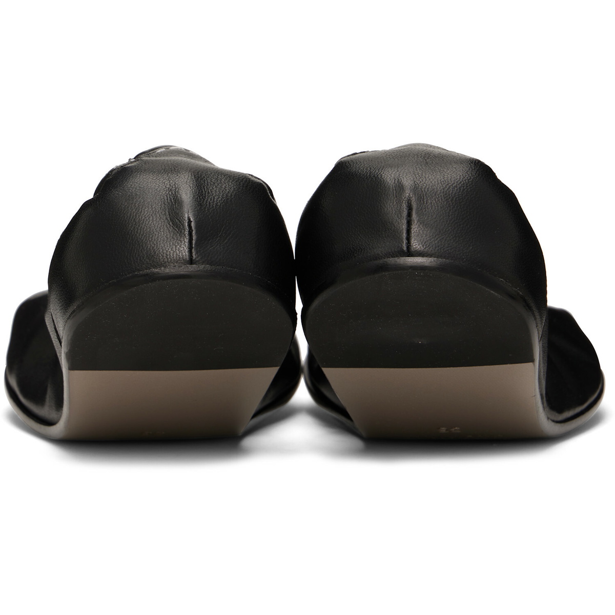 MM6 Maison Margiela Black Numeric Anatomic Ballerina Flats