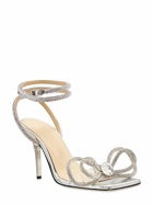 MACH & MACH - 95mm Double Bow Leather & Pvc Sandals