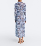 La DoubleJ Slinky Swing printed midi dress