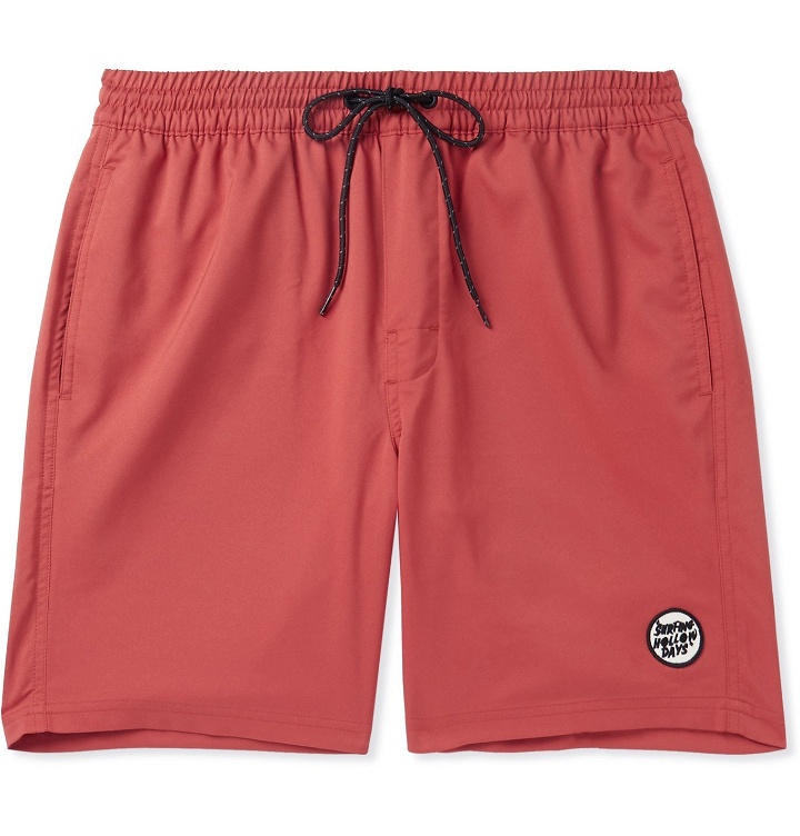 Photo: Outerknown - Logo-Appliquéd Shell Drawstring Shorts - Red