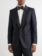 Favourbrook - Polka-Dots Wool and Silk-Blend Tuxedo Jacket - Black