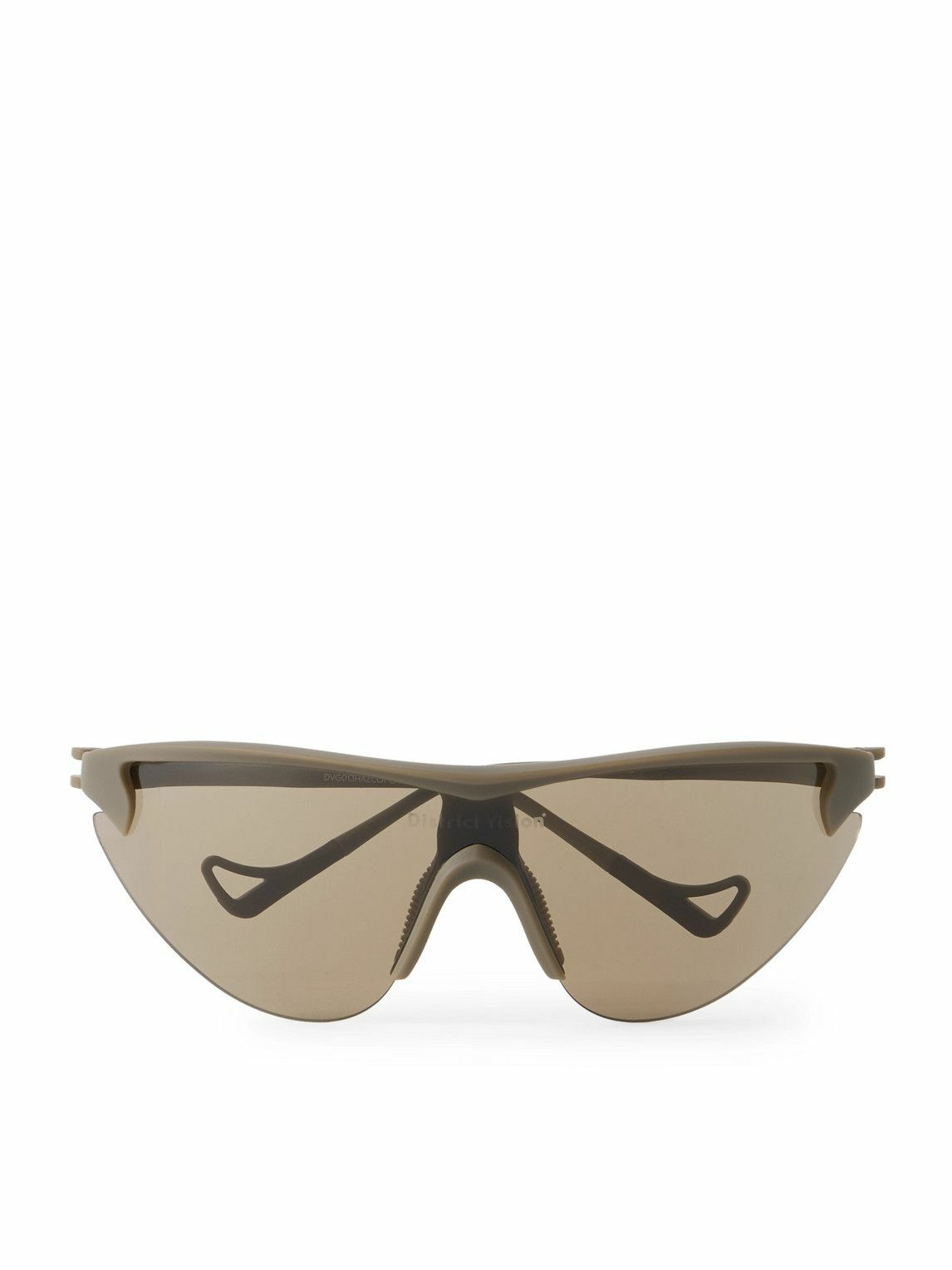DISTRICT VISION - Yukinori Range Finder D-Frame Acetate Wrap-Around Sunglasses