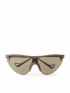DISTRICT VISION - Yukinori Range Finder D-Frame Acetate Wrap-Around Sunglasses