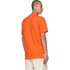 Sunnei Orange and White Mini Logo T-Shirt