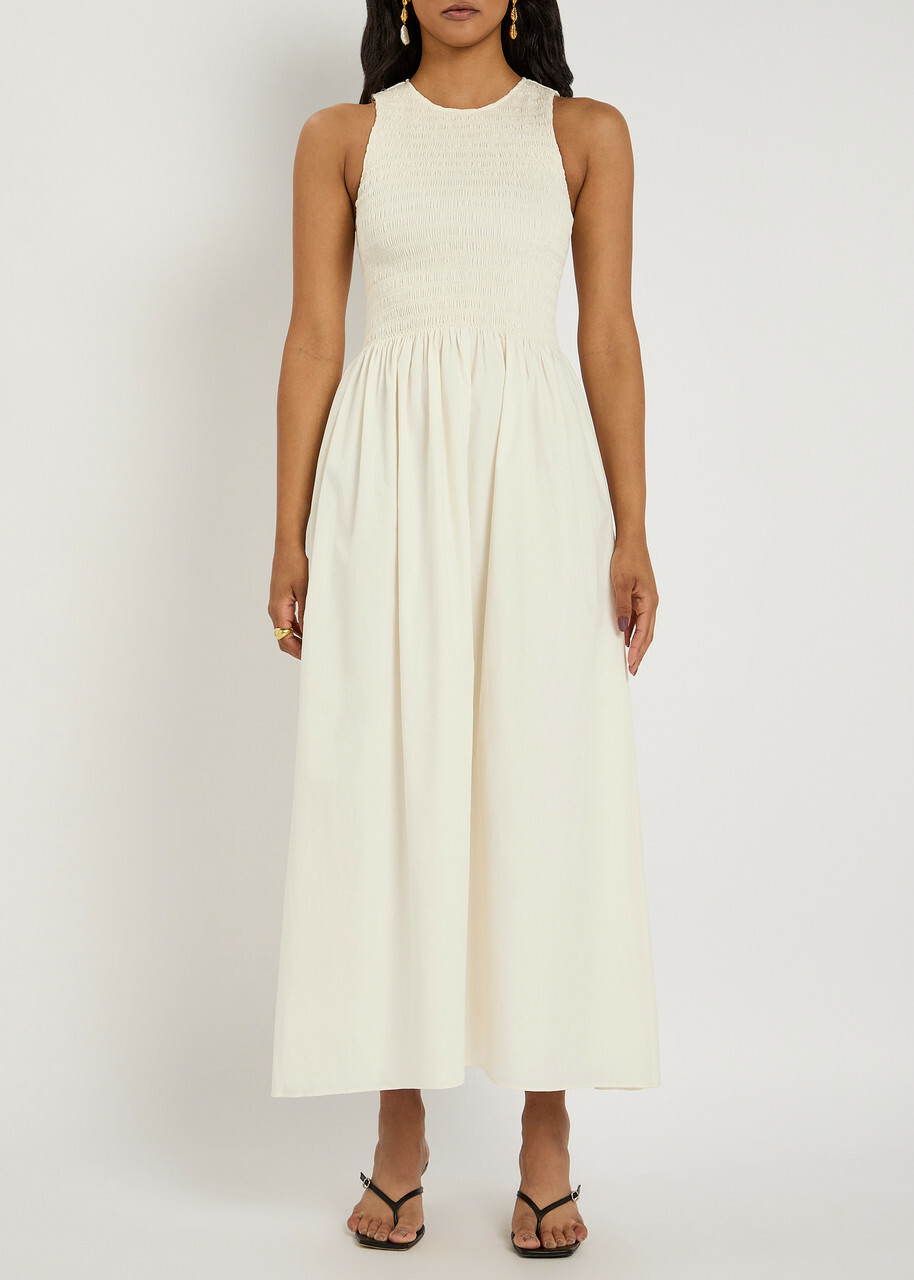 alena maxi dress Alena | Black Extreme-Plunge Neck Maxi Dress With Gold Detail