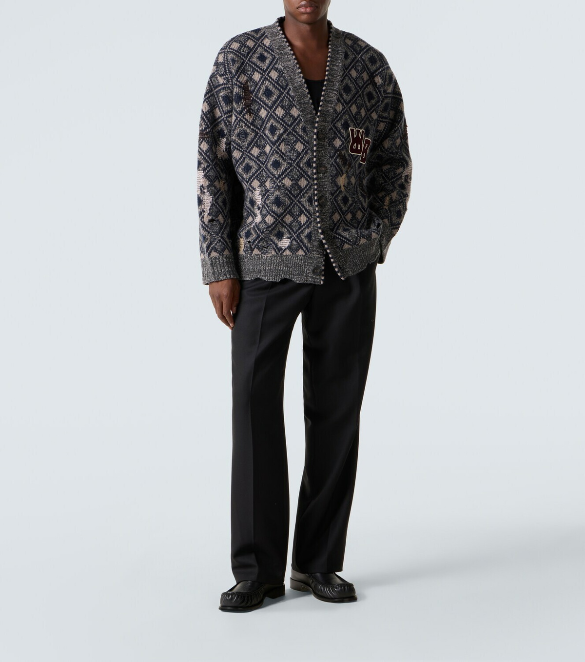 Wales Bonner Sibling oversized wool cardigan