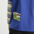 YESEYESEE Women's Y.E.S Dump Sticker Kids T-Shirt in Blue