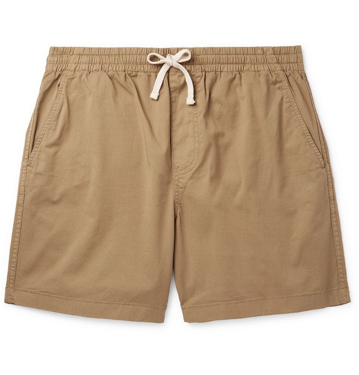 Photo: J.Crew - Dock Garment-Dyed Stretch-Cotton Drawstring Shorts - Sand
