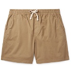 J.Crew - Dock Garment-Dyed Stretch-Cotton Drawstring Shorts - Sand